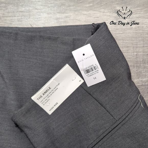 Ann Taylor High Rise The Ankle Pants Size 14 - Picture 2 of 6